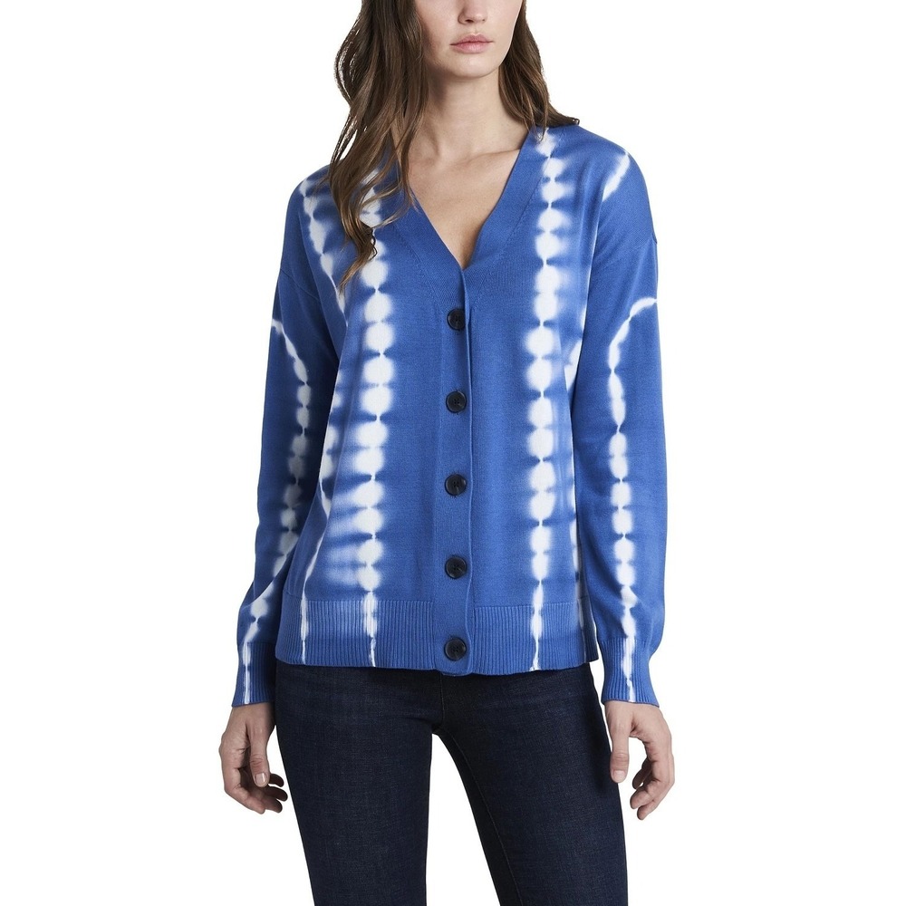 NWT Vince Camuto Cardigan Cotton Open-Front Blue S
